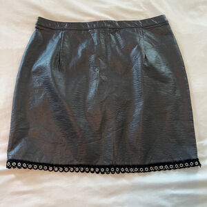 Women's Minkpink Skirt, leather Gray, Size M